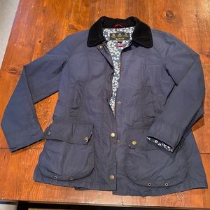 Barbour raincoat. GUC. Liberty fabric lining. Size US 8/UK 12.